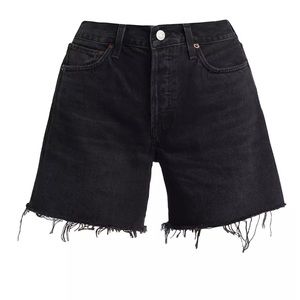 Excellent condition agolde black denim shorts. Only worn a few times.
